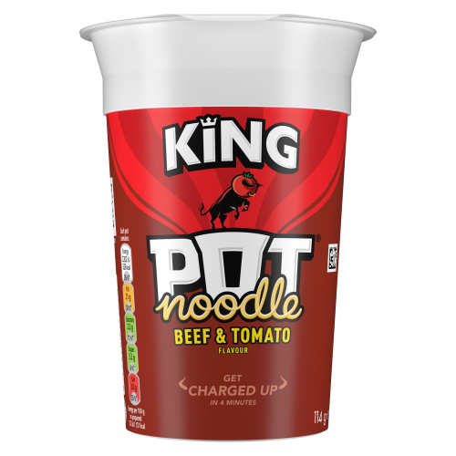 POT NOODLE BEEF & TOMATO KING 114G