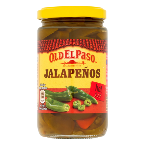 OLD EL PASO SLICED GREEN JALAPENOS 215G