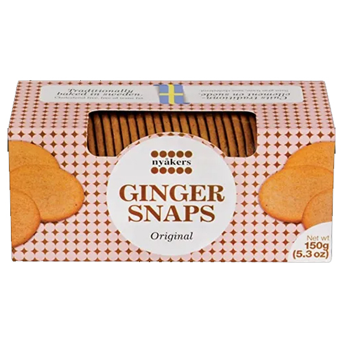 NYAKERS SWEDISH GINGER BISCUITS ORIGINAL 150G