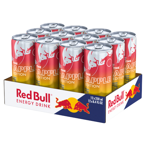 RED BULL ENERGY EDITION FUJI APPLE & GINGER CAN PMP £1.75 250ML