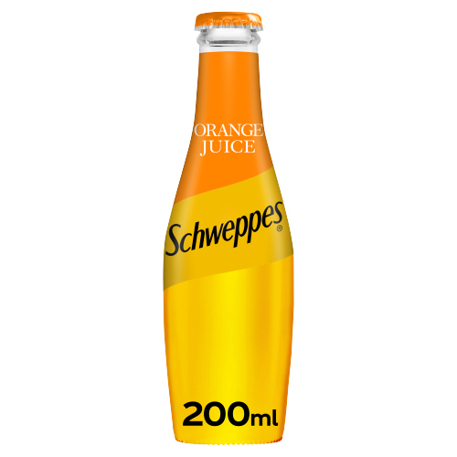 SCHWEPPES ORANGE JUICE GLASS 200ML