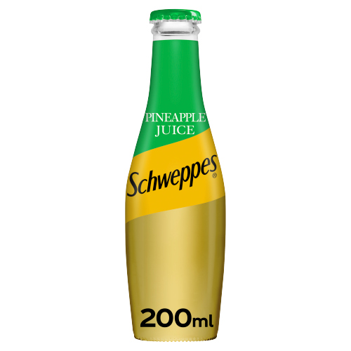 SCHWEPPES PINEAPPLE GLASS 200ML