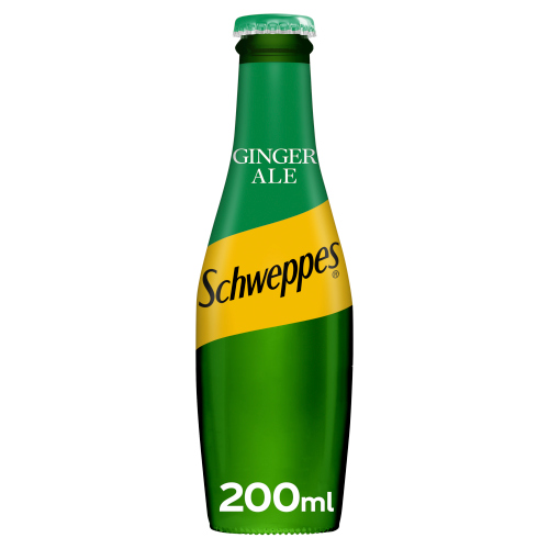 SCHWEPPES CANADA DRY GINGER ALE GLASS 200ML