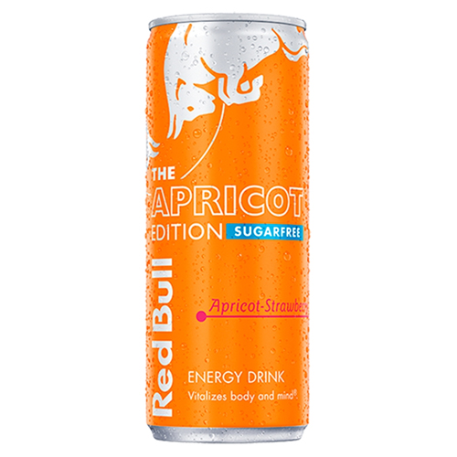 RED BULL ENERGY SUGAR FREE APRICOT & STRAWBERRY 355ML