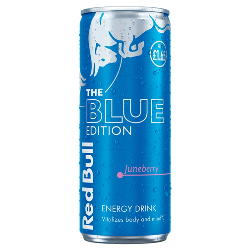 RED BULL ENERGY BLUE EDITION JUNEBERRY PMP £1.65 250ML