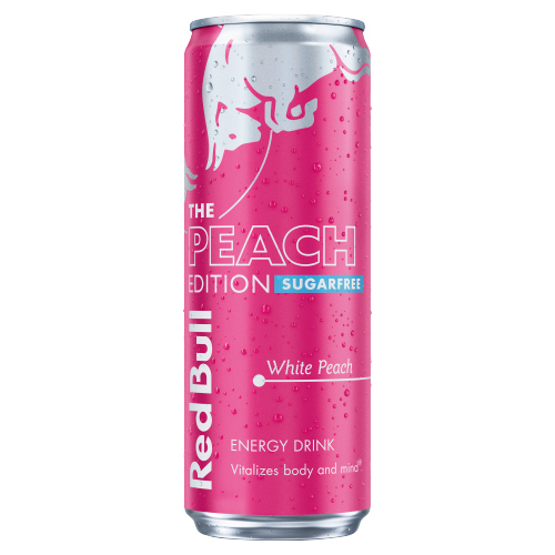 RED BULL ENERGY SUGAR FREE SUMMER EDITION WHITE PEACH 355ML