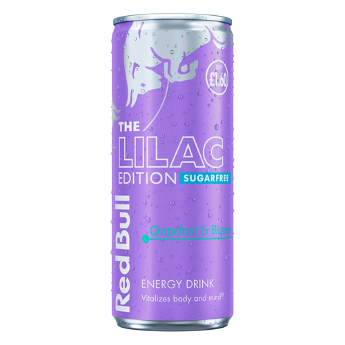 RED BULL ENERGY LILAC GRAPEFRUIT & BLOSSOM SUGARFREE CAN PMP £1.60 250ML
