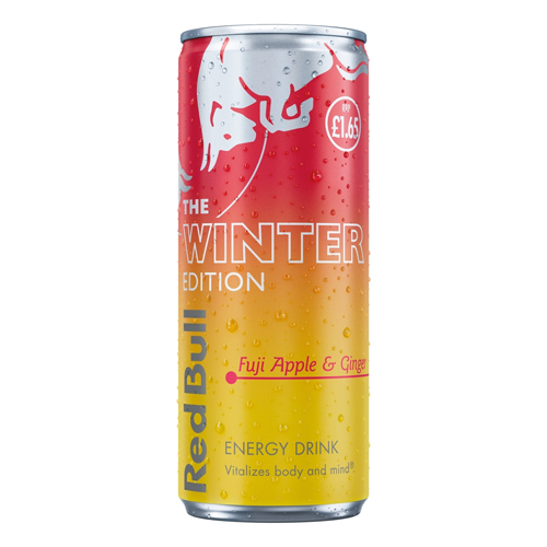 RED BULL ENERGY FUJI APPLE & GINGER PMP £1.65 250ML