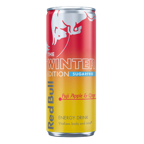 RED BULL ENERGY SUGAR FREE FUJI APPLE & GINGER 250ML
