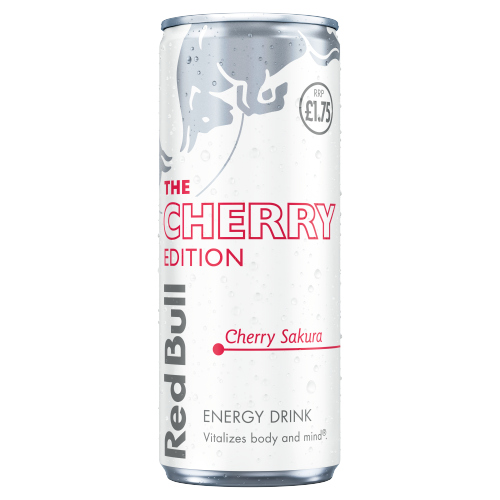 RED BULL ENERGY SPRING EDITION CHERRY SAKURA CAN PMP £1.75 250ML