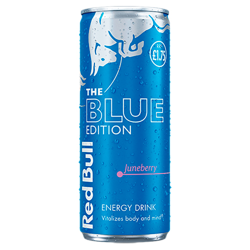 RED BULL ENERGY BLUE EDITION JUNEBERRY CAN PMP £1.75 250ML