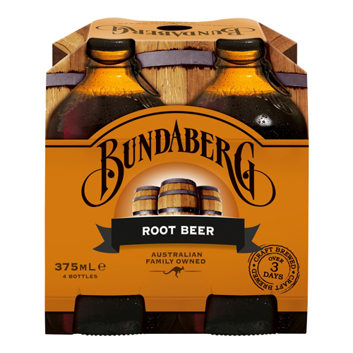 BUNDABERG ROOT BEER 4PK 375ML