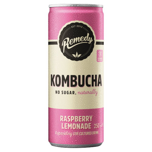 REMEDY KOMBUCHA RASPBERRY LEMON 250ML