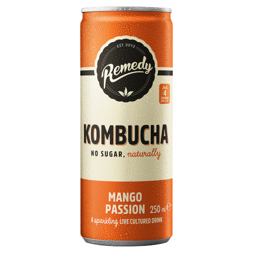 REMEDY KOMBUCHA MANGO PASSION 250ML