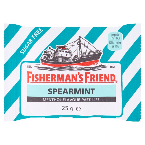 FISHERMAN'S FRIEND SPEARMINT SPEARMINT STRIPE LOZENGES 25G