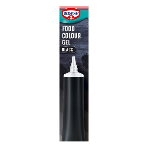 DR.OETKER BLACK EXTRA STRONG FOOD COLOUR GEL 15G