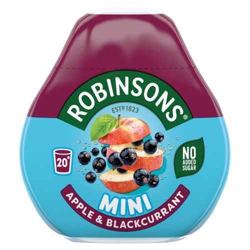 ROBINSONS MINI APPLE & BLACKCURRANT ON-THE-GO SQUASH 66ML